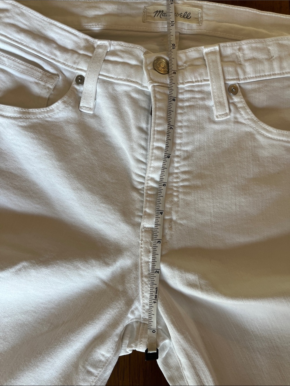 Madewell 9" High-Rise Skinny Jeans in Pure White - Picture 7 of 7